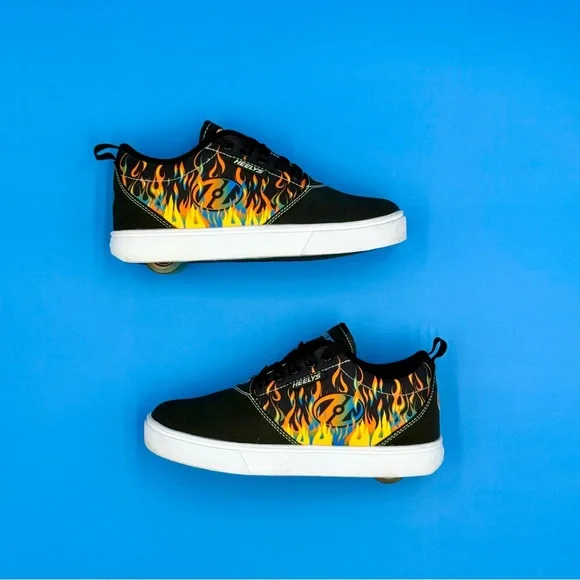 Heelys Black Skate Shoes with Orange Logo - Picture 1 of 11